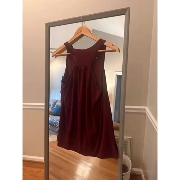 I Love Chocolate‎ Razorback Tank Top Size Medium Burgundy - Picture 3 of 3